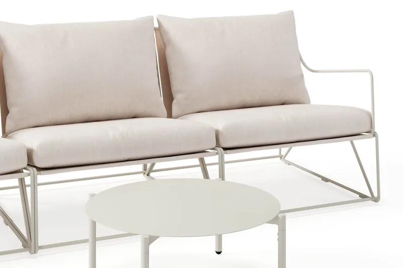 Usteryd Havesofa 3-personers med Usteryd Sofabord - Beige - Have - Udendørs miljø - Altan & terrasse - Altanmøbler