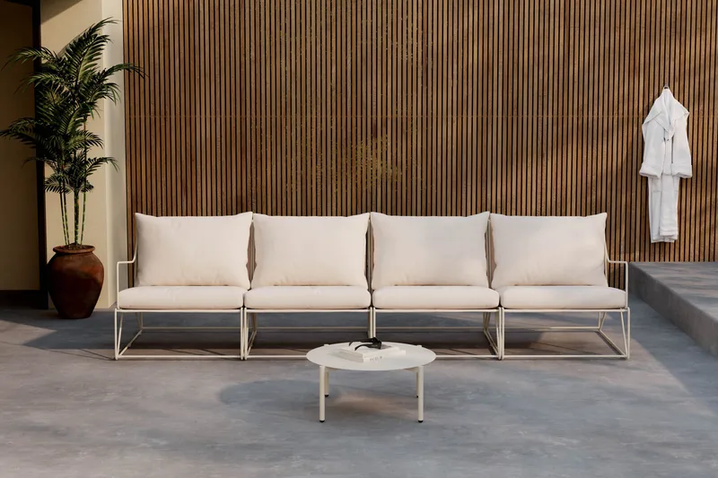 Usteryd Havesofa 4-personers med Usteryd Sofabord - Beige - Have - Udendørs miljø - Altan & terrasse - Altanmøbler