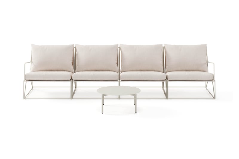 Usteryd Havesofa 4-personers med Usteryd Sofabord - Beige - Have - Udendørs miljø - Altan & terrasse - Altanmøbler
