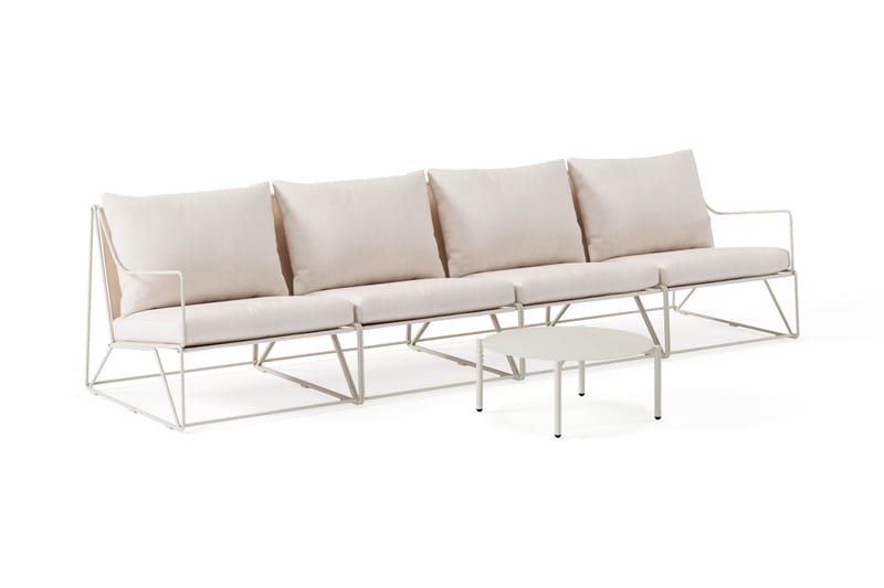 Usteryd Havesofa 4-personers med Usteryd Sofabord - Beige - Have - Udendørs miljø - Altan & terrasse - Altanmøbler