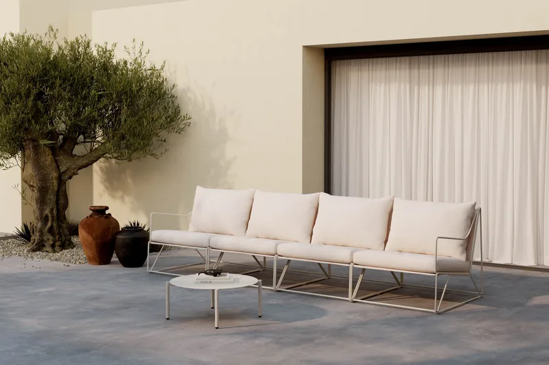 Usteryd Havesofa 4-personers med Usteryd Sofabord - Beige - Have - Udendørs miljø - Altan & terrasse - Altanmøbler