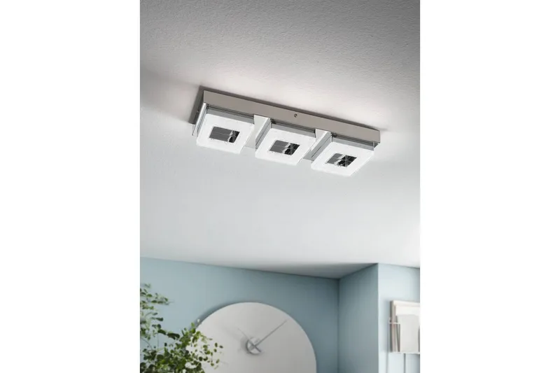 Væg-/Loftlampe Eglo Fradelo med 3 Lamper - Sølv - Have - Udendørs miljø - Altan & terrasse - Altanbelysning