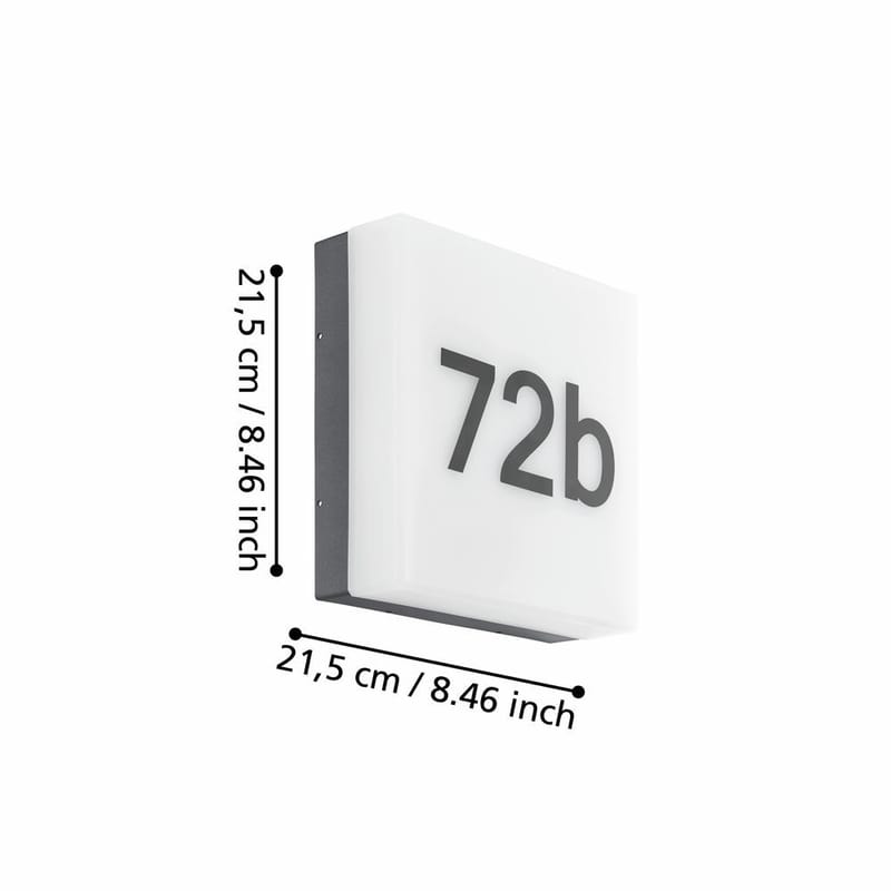 Væglampe Cornale - 21,5 cm - Have - Udendørs miljø - Entré - Entrébelysning