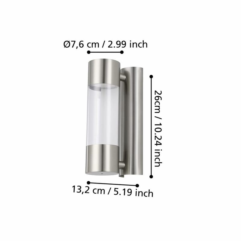 Væglampe Robledo - 7,5 cm - Have - Udendørs miljø - Entré - Entrébelysning