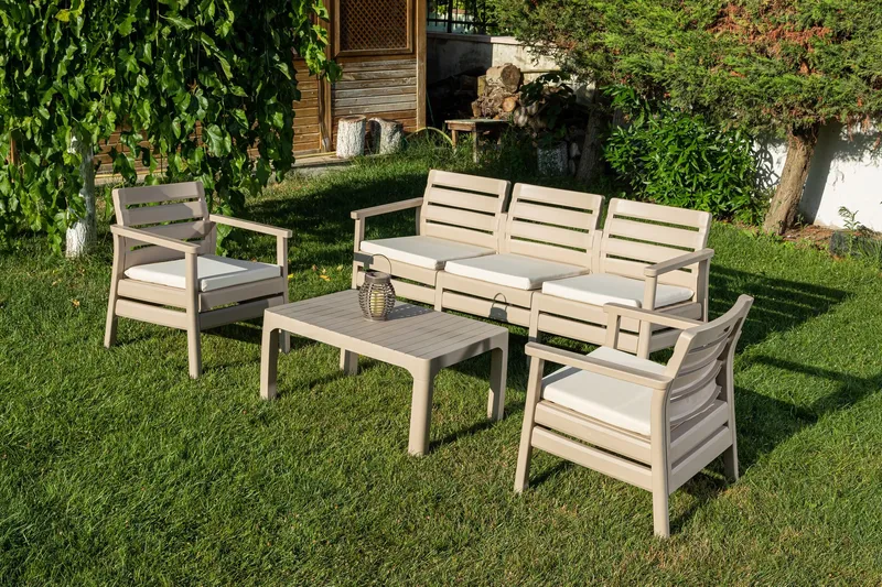 Vomira Loungegruppe udendørs, Desert Beige
