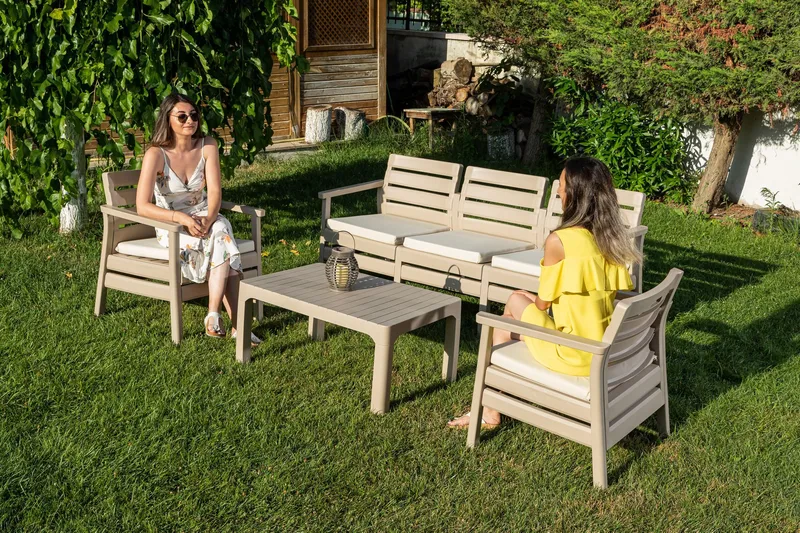 Vomira Loungegruppe udendørs - Desert Beige - Have - Udendørs miljø - Altan & terrasse - Altanmøbler