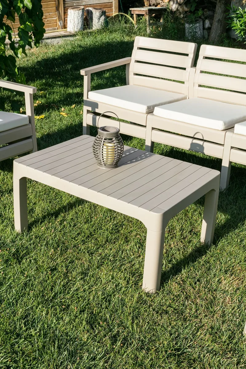 Vomira Loungegruppe udendørs - Desert Beige - Have - Udendørs miljø - Altan & terrasse - Altanmøbler