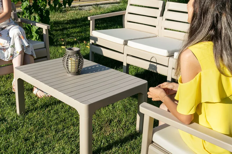 Vomira Loungegruppe udendørs - Desert Beige - Have - Udendørs miljø - Altan & terrasse - Altanmøbler