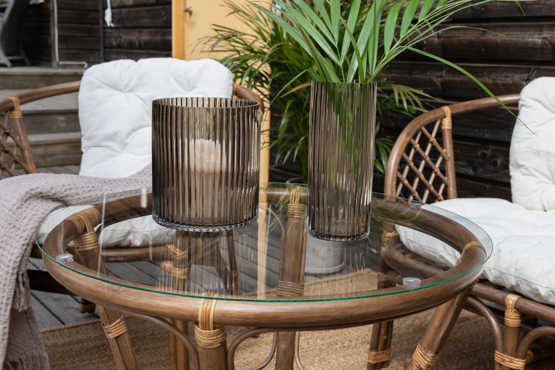 Wera Sofagruppe Udendørs 4-personers - Brun/Hvid - Have - Udend�ørs miljø - Altan & terrasse - Altanmøbler