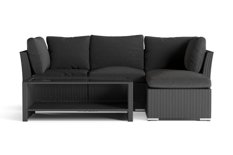 Wisconsin Premium Loungegruppe Udendørs – Sofagruppe til Terrassen i Polyrattan - Sort - Have - Udendørs miljø - Altan & terrasse - Altanmøbler