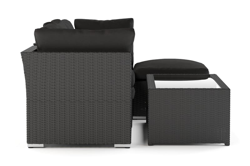 Wisconsin Premium Loungegruppe Udendørs – Sofagruppe til Terrassen i Polyrattan - Sort - Have - Udendørs miljø - Altan & terrasse - Altanmøbler