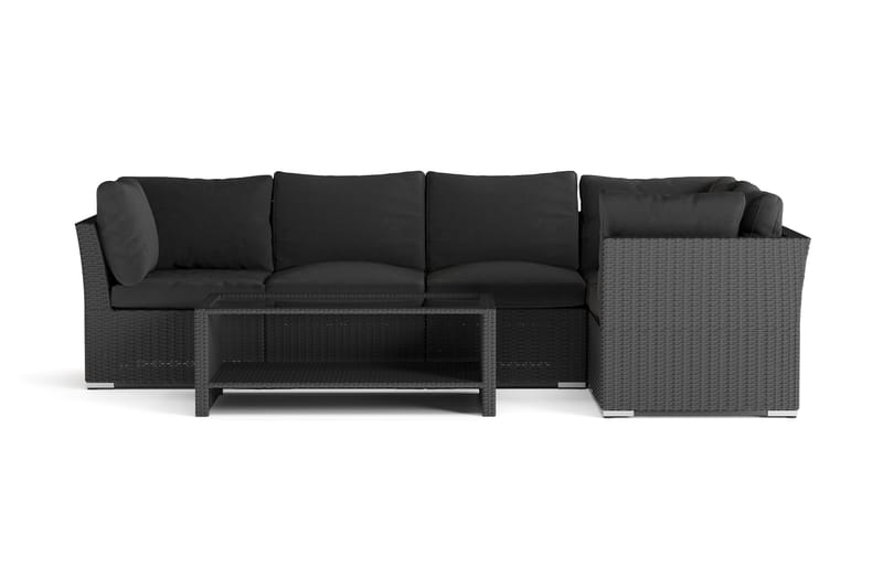 Wisconsin Premium Loungegruppe Udendørs – Sofagruppe til Terrassen i Polyrattan - Sort - Have - Udendørs miljø - Altan & terrasse - Altanmøbler