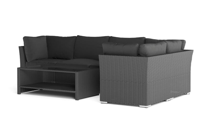 Wisconsin Premium Loungegruppe Udendørs – Sofagruppe til Terrassen i Polyrattan - Sort - Have - Udendørs miljø - Altan & terrasse - Altanmøbler