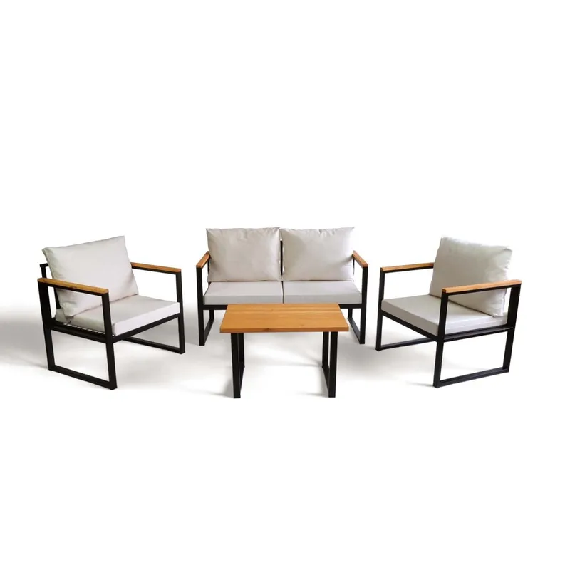 Zevric 4-personers Sofagruppe Udendørs, Beige