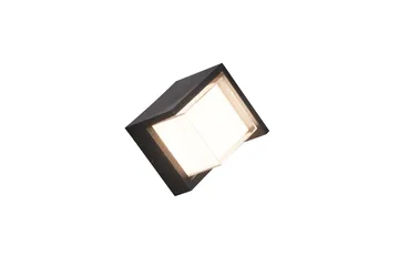 Puno LED-Væglampe Neliö Matsort - Have - Udendørs miljø - Entré - Entrébelysning