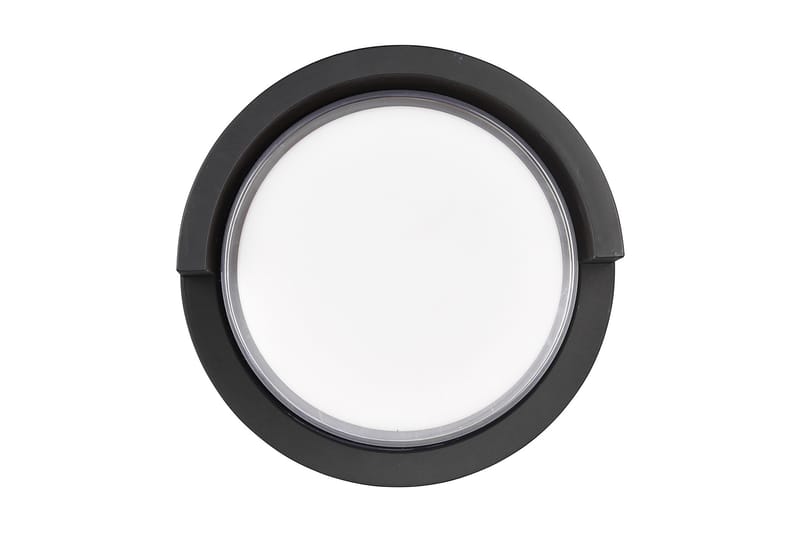 Puno LED-Væglampe Pyöreä Matsort - Have - Udendørs miljø - Entré - Entrébelysning