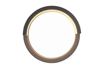 Puno LED-Væglampe Pyöreä Matsort - Have - Udendørs miljø - Entré - Entrébelysning