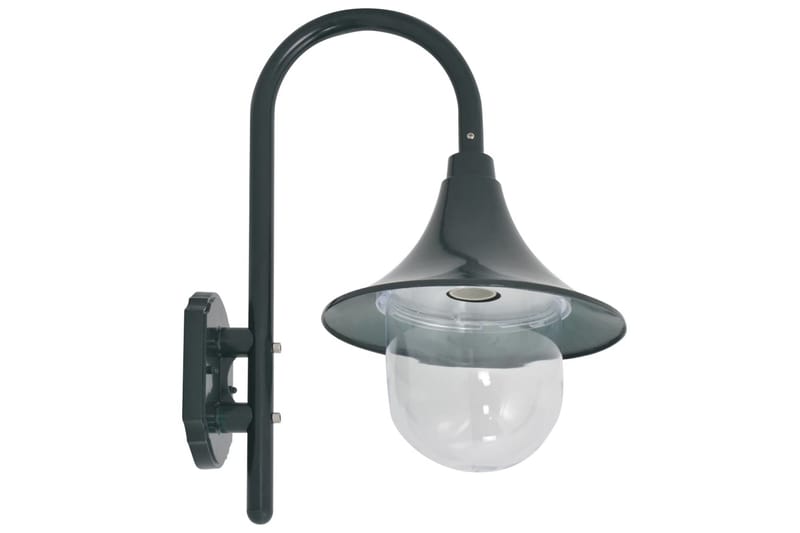 Havevæglampe E27 42 Cm Aluminium Mørkegrøn - Grøn - Væglampe udendørs - Entrébelysning - Udendørs lamper & belysning