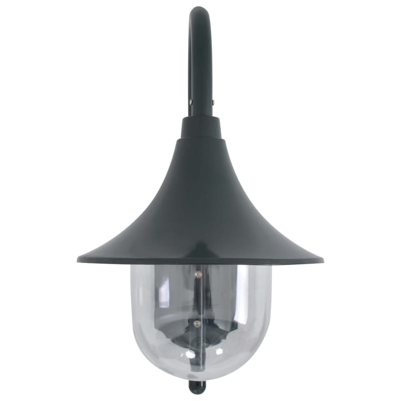 Havevæglampe E27 42 Cm Aluminium Mørkegrøn - Grøn - Udendørs lamper & belysning - Væglampe udendørs - Entrébelysning
