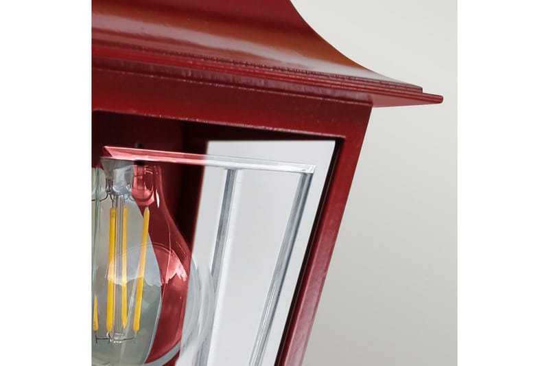Udendørs væglampe Elstead Lighting Deco Lane Rød - Rød - Have - Udendørs miljø - Entré - Entrébelysning