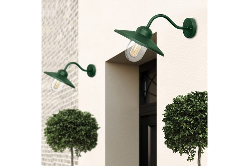 Udendørs væglampe Elstead Lighting Klampenborg Fir Green - Fir Green - Have - Udendørs miljø - Entré - Entrébelysning