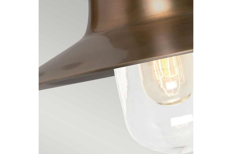 Udendørs væglampe Elstead Lighting Sheldon Aldret messing - Aldret messing - Have - Udendørs miljø - Entré - Entrébelysning