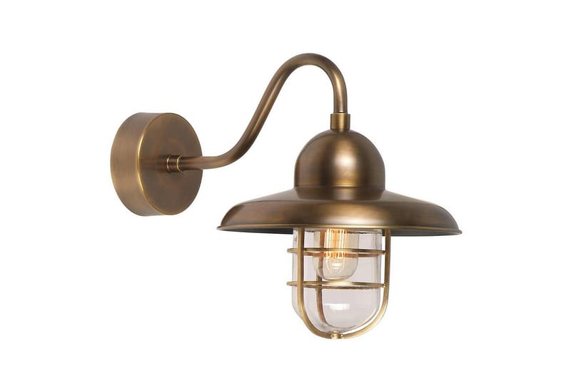 Udendørs væglampe Elstead Lighting Somerton Aldret messing - Aldret messing - Have - Udendørs miljø - Entré - Entrébelysning