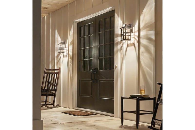 Udendørs væglampe Kichler Beacon Square 165x302x190 mm - 165x302x190 mm - Have - Udendørs miljø - Entré - Entrébelysning