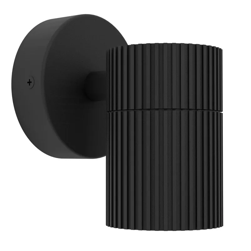 Udvendig væglampe Tomelloso, Sort