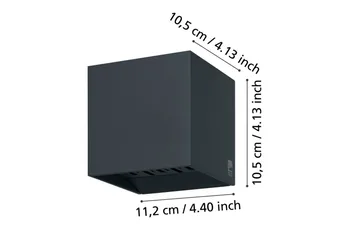 Væglampe Udebelysning Eglo Calpino 2 - Antracit - Have - Udendørs miljø - Entré - Entrébelysning