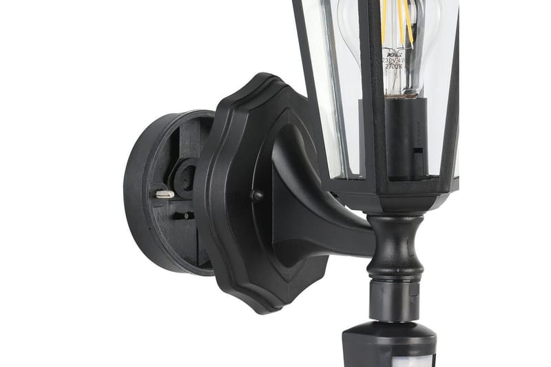 Væglampe Udebelysning Eglo Laterna 4 med Sensor - Sort - Have - Udendørs miljø - Entré - Entrébelysning