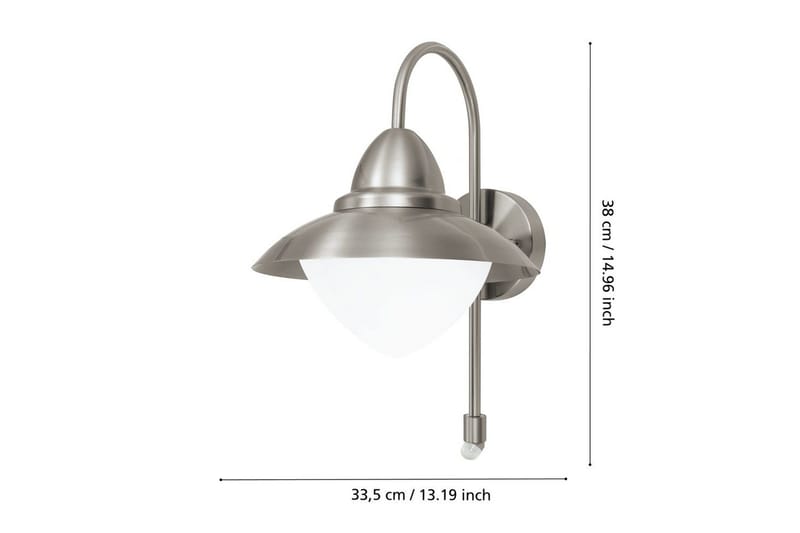 Væglampe Udebelysning Eglo Sidney med Sensor - Hvid - Have - Udendørs miljø - Entré - Entrébelysning