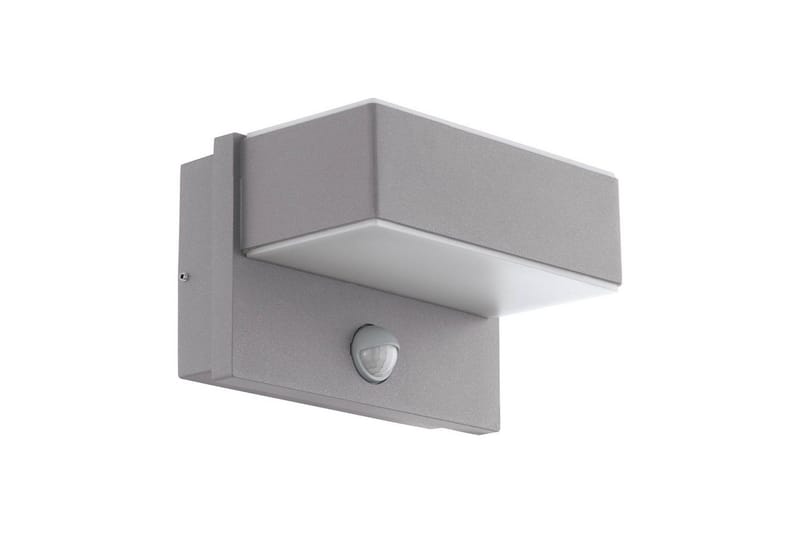 Væglampe Udendørsbelysning Eglo Azzinano med Sensor, Sølv/Hvid