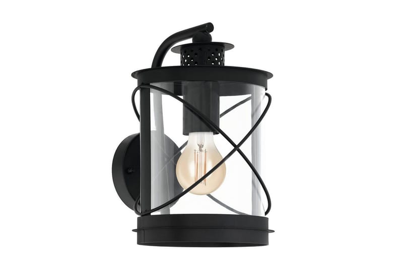 Væglampe Udendørsbelysning Eglo Hilburn, Sort