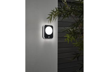 Væglampe Udendørsbelysning Eglo Madriz med Sensor - Sort/Hvid - Have - Udendørs miljø - Entré - Entrébelysning