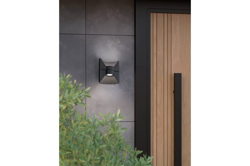 Væglampe Udendørsbelysning Eglo Redondo - Antracit - Have - Udendørs miljø - Entré - Entrébelysning