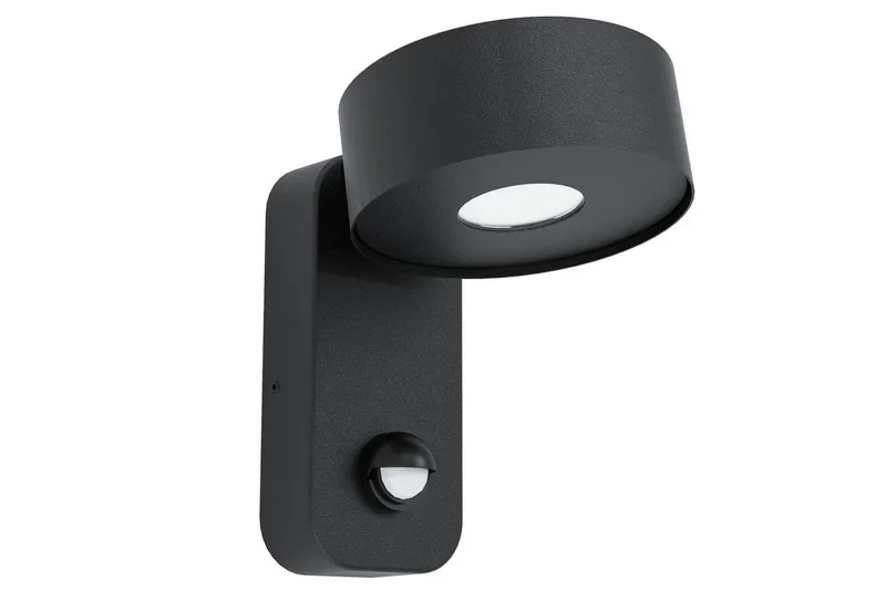 Væglampe Udendørsbelysning Eglo Palosco med Sensor, Sort