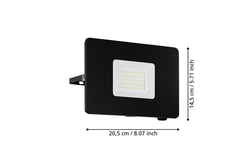 Væglampe Utebelysning Eglo Faedo 3 50W, Sort - Sort - Have - Udendørs miljø - Entré - Entrébelysning