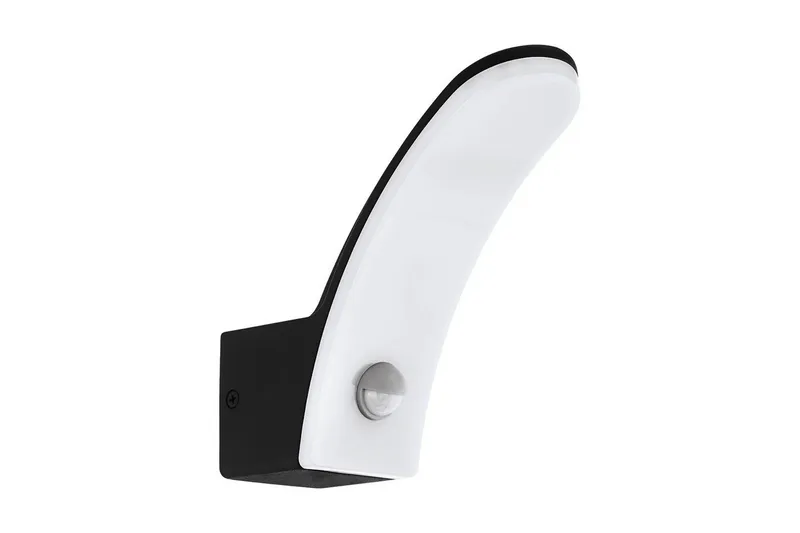 Væglampe Utebelysning Eglo Fiumicino med Sensor, Sort