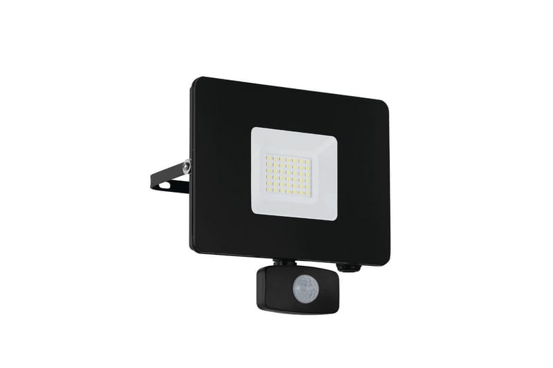 Vægstrålkaster Udendørsbelysning Eglo Faedo 3 med Sensor 30W, Sort, Sort