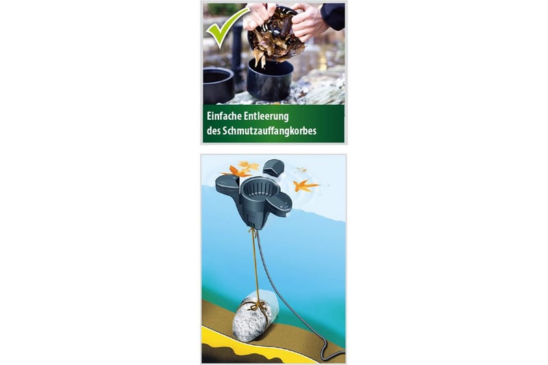 Damskimmer Heissner Flydende 2500 l/t - Have - Udendørs miljø - Havedekoration - Damme & springvand