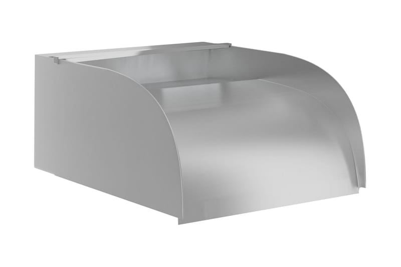 havespringvand med LED-lys 30x34x14 cm rustfrit stål 304 - Sølv - Have - Udendørs miljø - Havedekoration - Damme & springvand