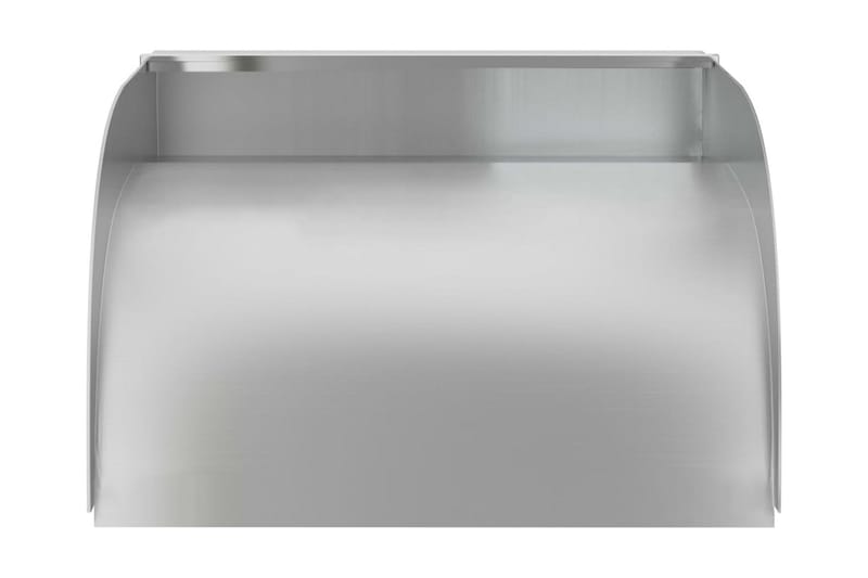 havespringvand med LED-lys 30x34x14 cm rustfrit stål 304 - Sølv - Have - Udendørs miljø - Havedekoration - Damme & springvand