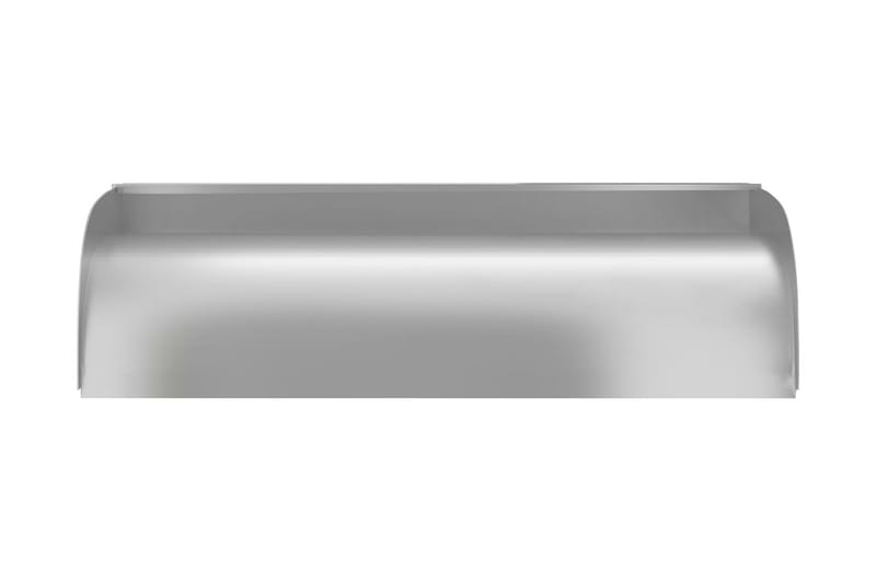 havespringvand med LED-lys 60x34x14 cm rustfrit stål 304 - Sølv - Damme & springvand - Vandfald dam