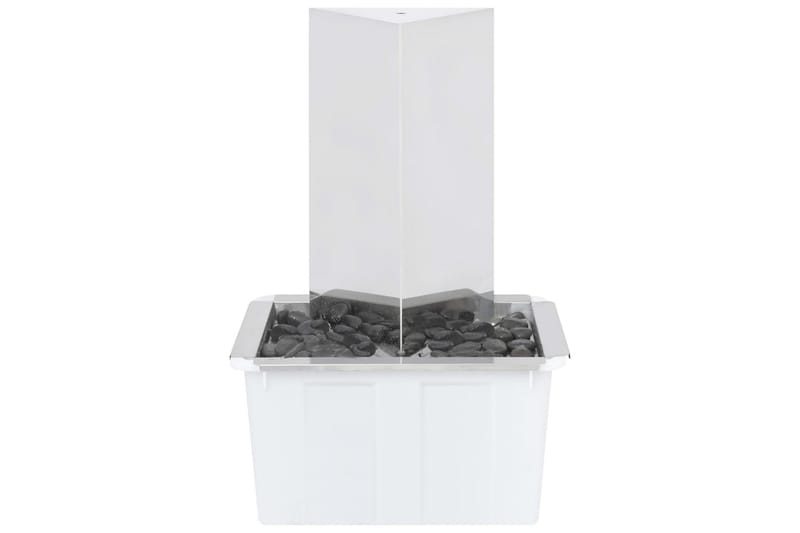 Havespringvand Med Pumpe 76 cm Trekantet Rustfrit Stål - Have - Udendørs miljø - Havedekoration - Damme & springvand