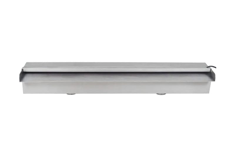 Rektangulær Vandfaldsfontæne Med Led-Lys Rustfrit Stål 60 Cm - Have - Udendørs miljø - Havedekoration - Damme & springvand