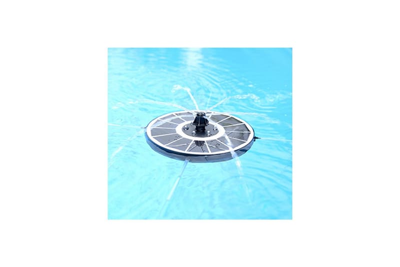 Solcellefontæne Heissner Flydende Med LED belysning, Med LED belysning