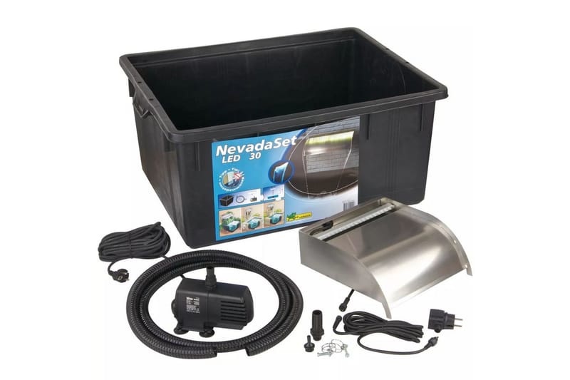 Ubbink Nevada 30 Rustfritt stål Foss LED Lighting Sæt - Have - Udendørs miljø - Havedekoration - Damme & springvand