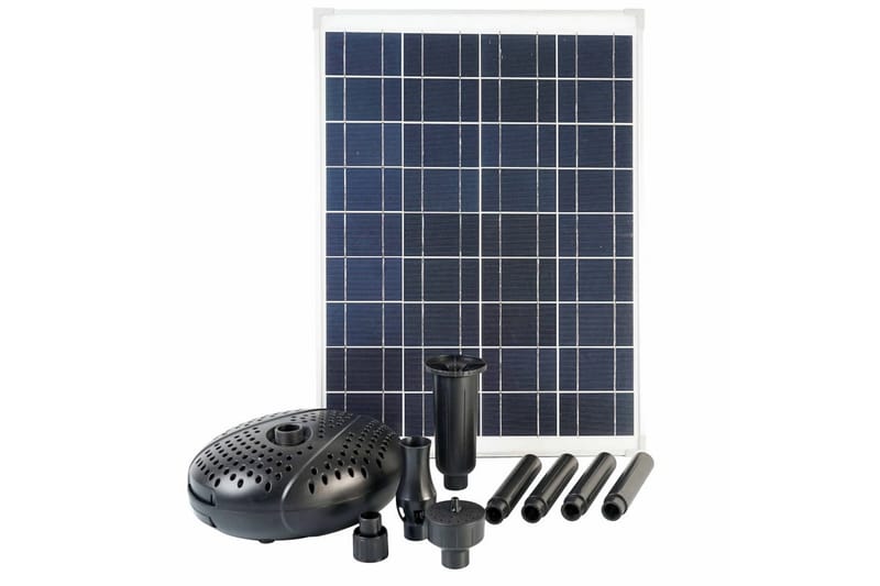 Ubbink sæt med solpanel og pumpe SolarMax 2500 - Sort - Have - Udendørs miljø - Havedekoration - Damme & springvand