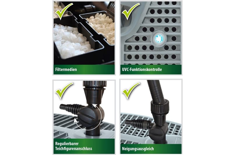 Undervandsfilter Heissner Smartline Vandspil UVC - Have - Udendørs miljø - Havedekoration - Damme & springvand